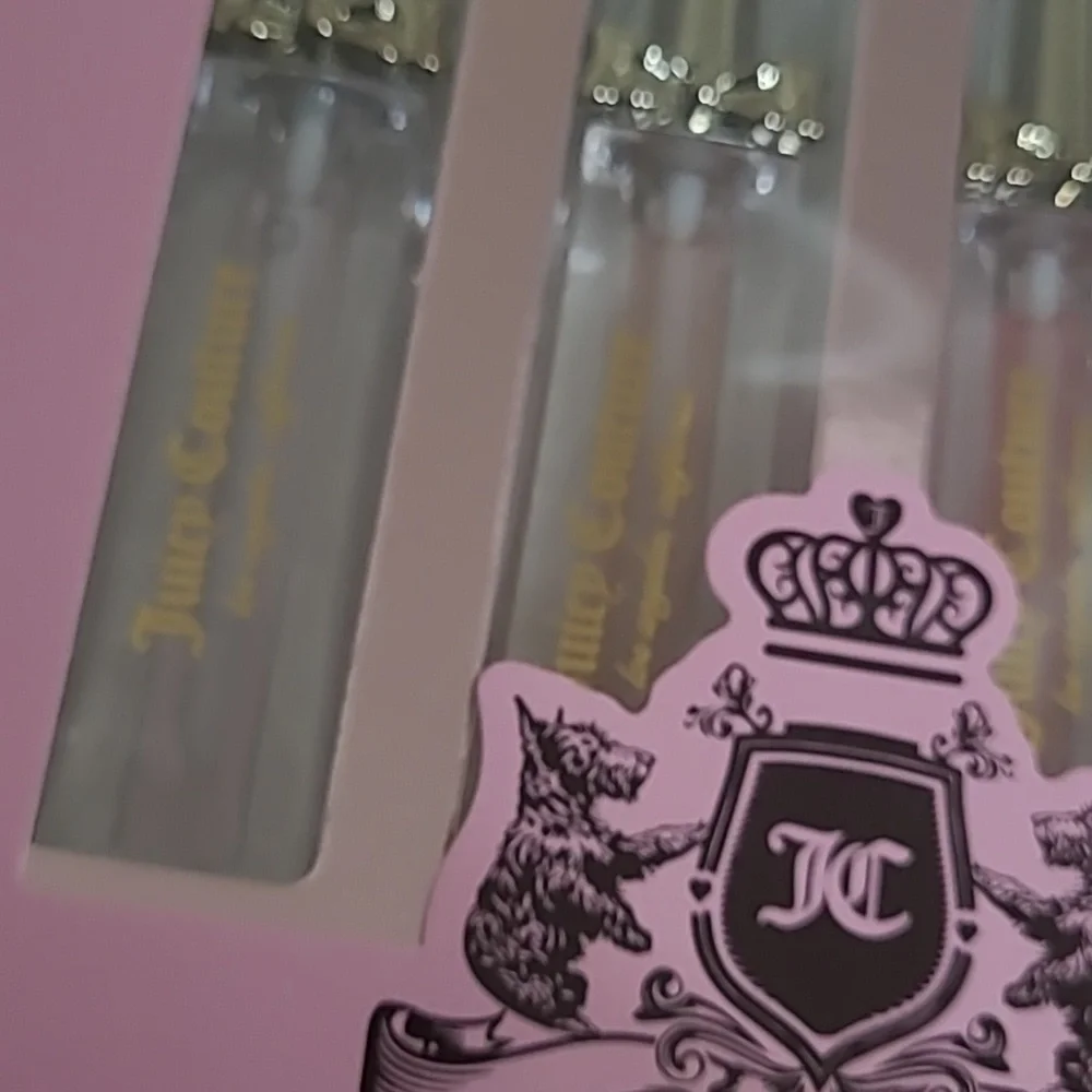 Juicy Couture Lip Oil Collection - Clear and Light Purple